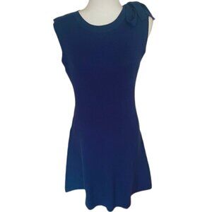 NWT Love Scarlett Petite Sleeveless Ribbed Bow Sweater Dress – Blue - Size PM
